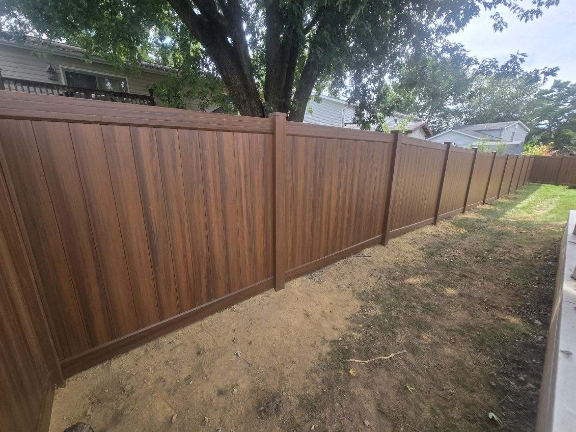 dark wood fence